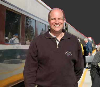 Larry at Olympia's Amtrak Station