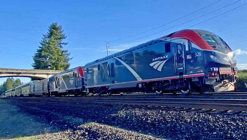 Coast Starlight, Jan. 6, 2024; Olympia, WA