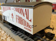 Vintage replica of Swiss Cardinal Beer Car